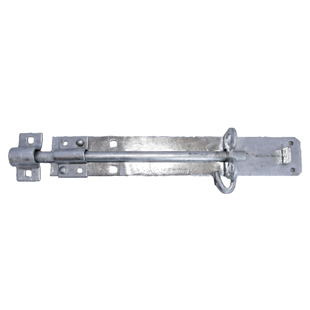 Serrure de porte à pêne Brenton plaquée zinc brillant de 12 po