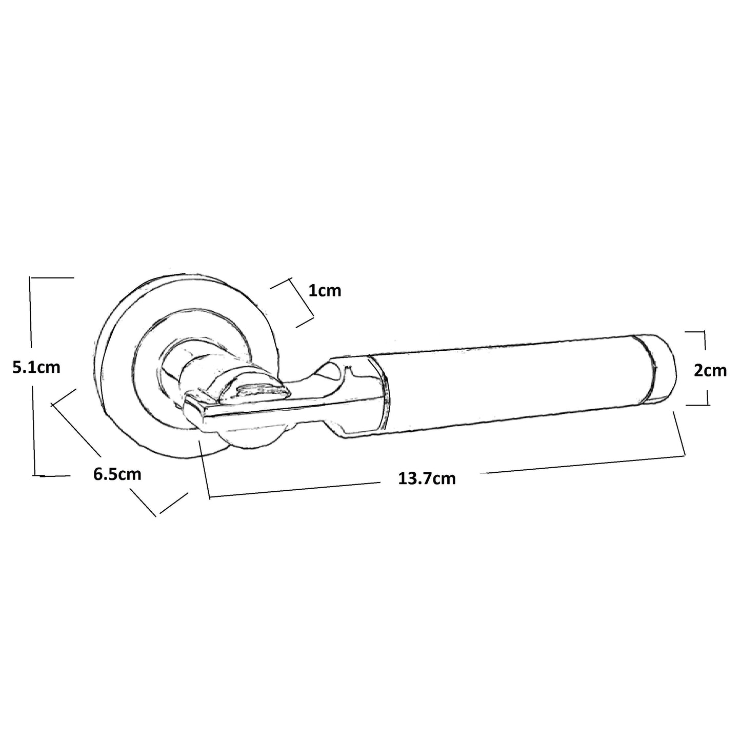 Poignées de porte Electra à levier sur rosace Duo - Pack de loquets chromés satinés avec charnières 140 mm