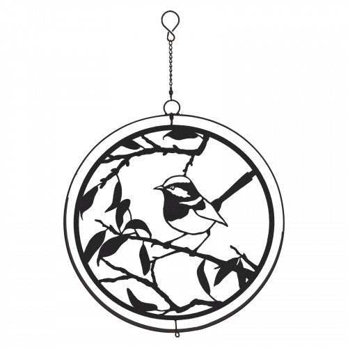 Tourniquet à suspendre en forme de silhouette d'oiseau - Bronze noir