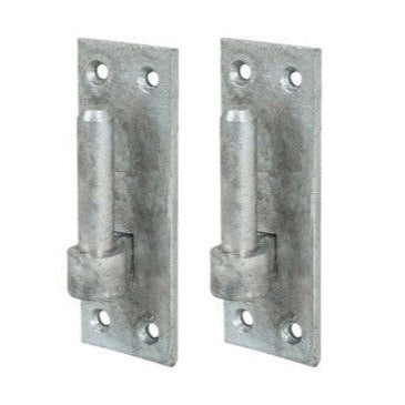 Paire de supports à goupille de 16 mm et 16 boulons à œil réglables de 100 mm galvanisés