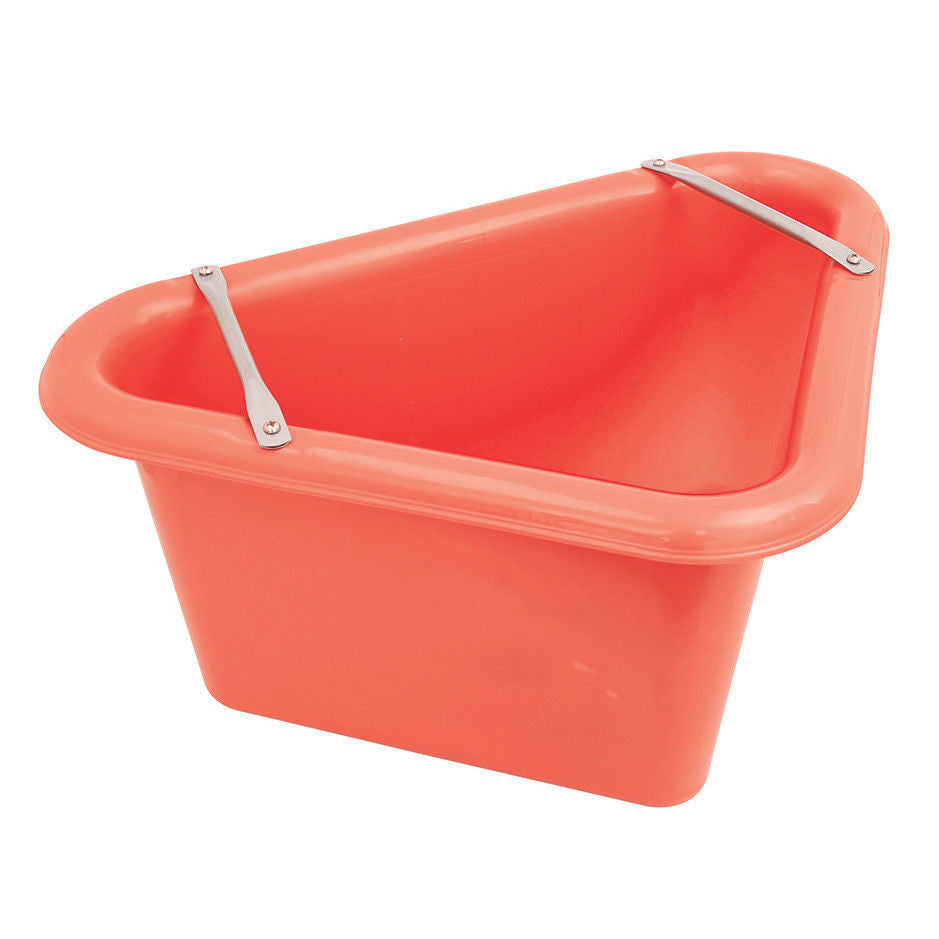 Mangeoire triangulaire Perry Equestrian pour chevaux, eau et support