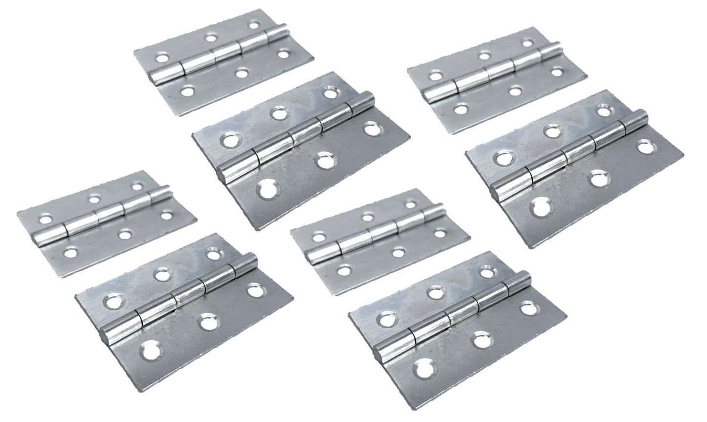 Charnières de porte nickelées de 75 mm (3 po) - Pack multiple