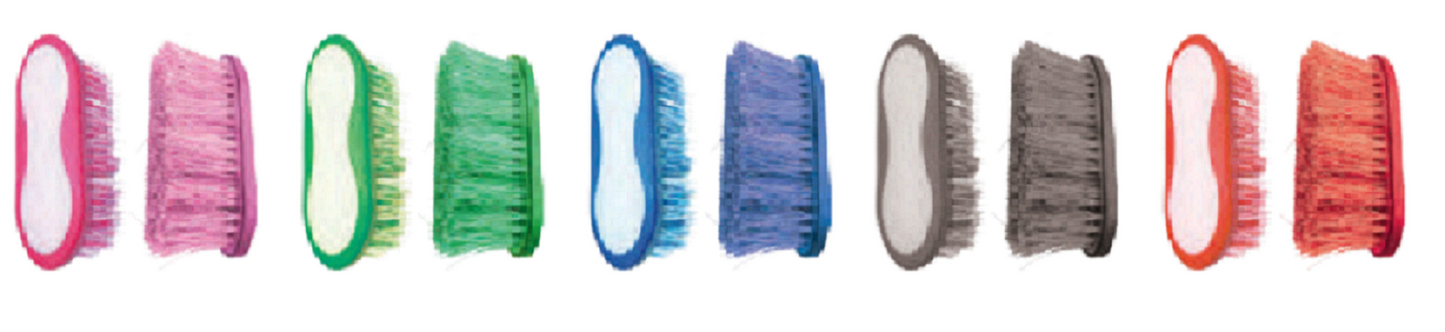 Brosses de toilette colorées Perry Equestrian à poils de 40 mm pour chevaux et poneys