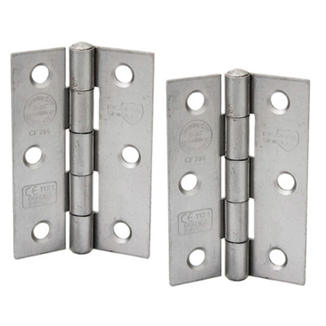 Charnière de porte coupe-feu Perry Shield Grade CE7, couleur unie, 7,6 cm (3 po), avec hache fileté - FD60 (sans vis)