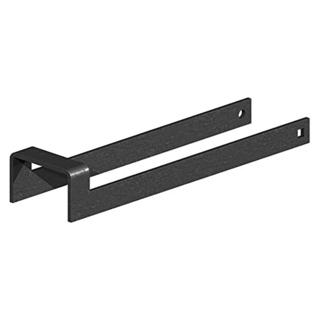 Loquet de portail à boucle à jeter sur 30,5 cm, robuste, noir, largeur de 5 cm, pour écuries et granges