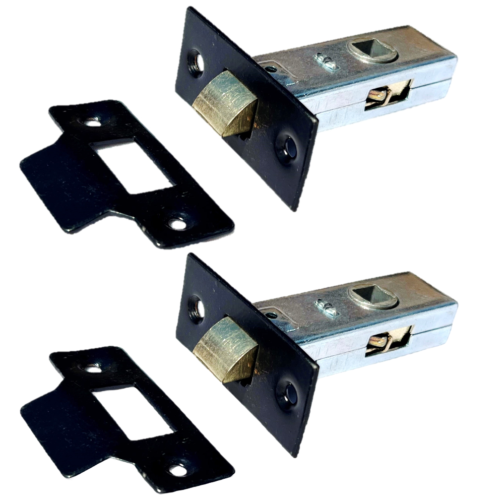 Loquet tubulaire à mortaise 2,5" 63 mm Poignée de porte intérieure NOIRE 1-10