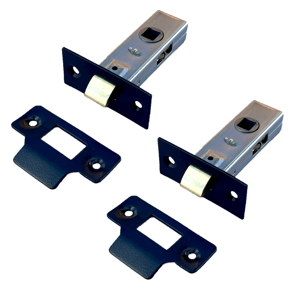 Loquet tubulaire à mortaise 2,5" 63 mm Poignée de porte intérieure NOIRE 1-10