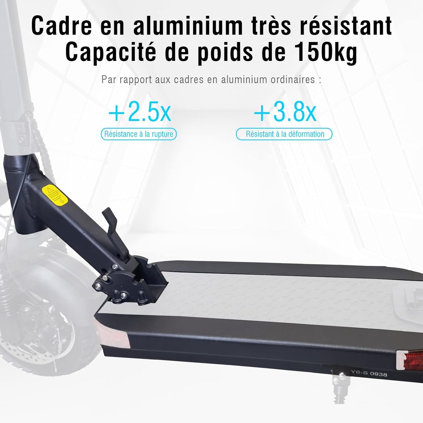 JOYOR Y6S trottinette électrique 48V 18Ah, 55–75km, clé de démarrage