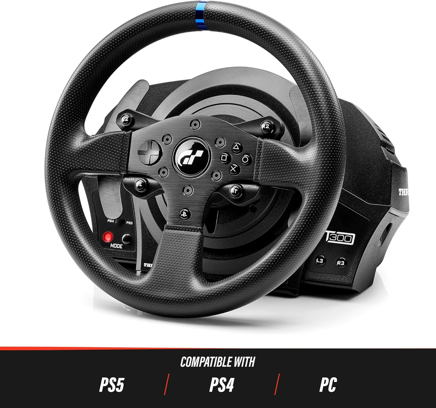 Thrustmaster T300 RS GT volant force feedback PS5/PS4/PC, Gran Turismo