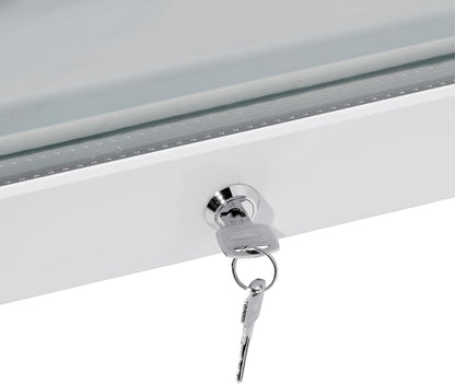 METRO Professional vitrine réfrigérée boissons 280L, serrure, blanche, 210W