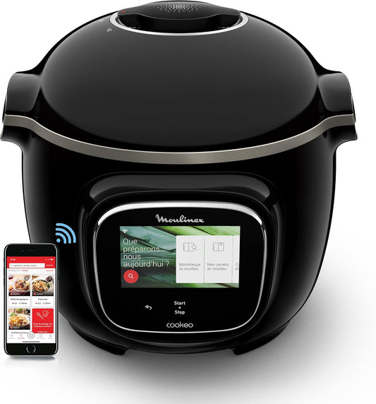 Moulinex Cookeo Touch Wifi multicuiseur 6L, 250 recettes, écran/app CE902800