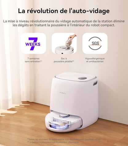 Narwal Freo X Ultra robot aspirateur laveur, 8200Pa, DirtSense&#8482;, station complète