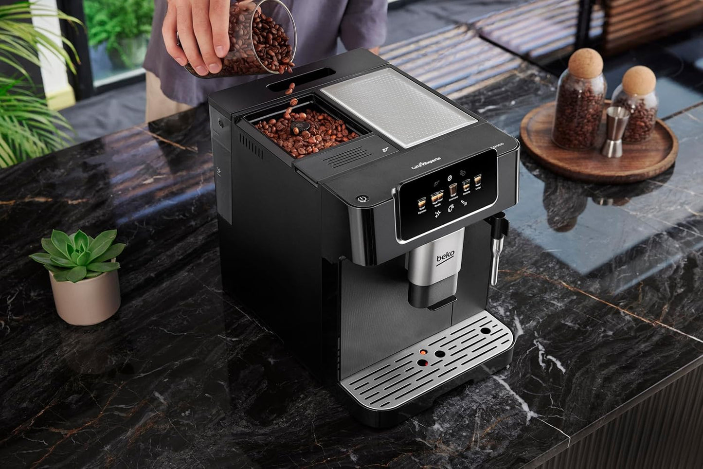 BEKO machine expresso automatique café moulu ou grain