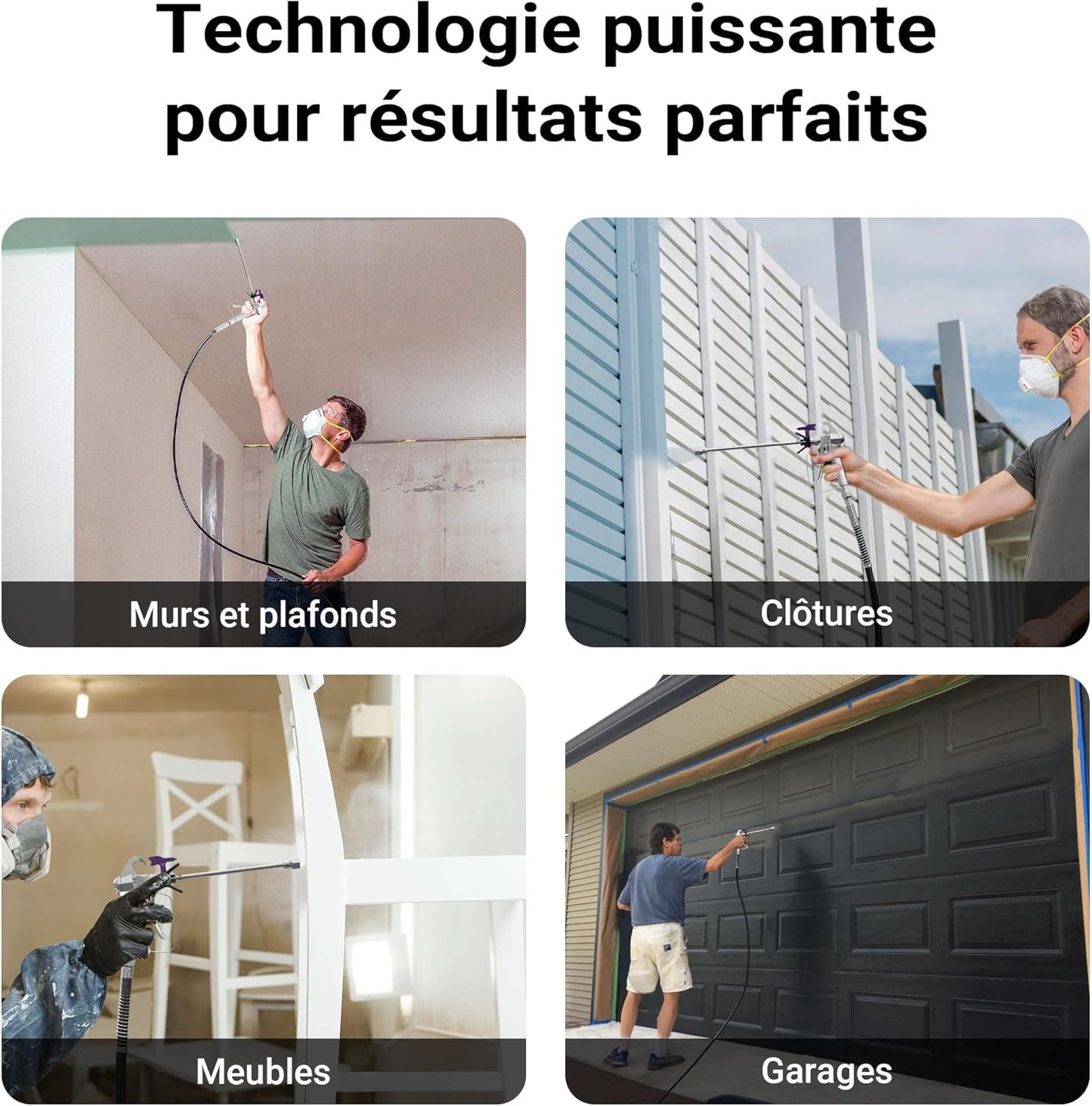 XPOtool pulvérisateur peinture 207 bars, buse + rallonge haute pression