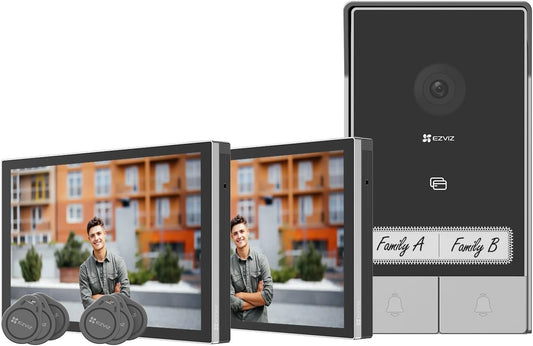 EZVIZ HP7 interphone vidéo 2K, écran tactile 7", RFID, WiFi dual-band, étanche