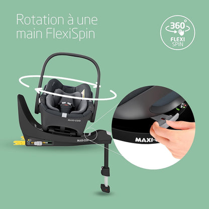 Maxi-Cosi Zelia S poussette 3-en-1 + base ISOFIX FamilyFix, 0–4 ans, gris