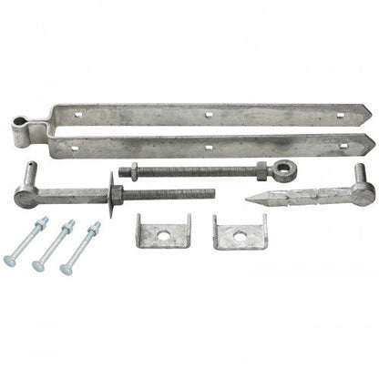 Charnière de portail de ferme/champêtre à double sangle réglable 24" 600 mm, renforcée