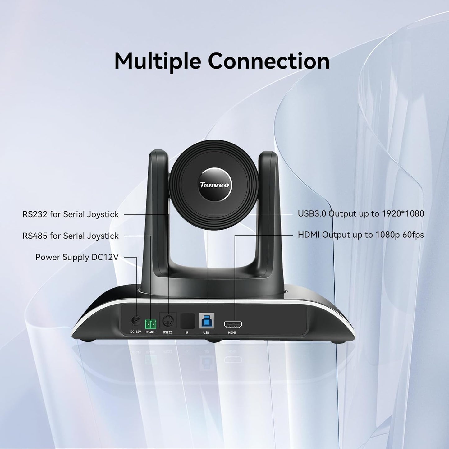 Tenveo système caméra conférence 3xUSB3.0, 1080P PTZ, BT, Teams/Zoom/OBS