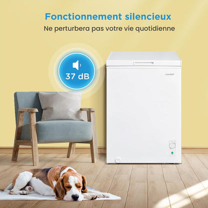 COMFEE' congélateur coffre 143L RCC146WH2EU, inverter, 4*, convertible, blanc