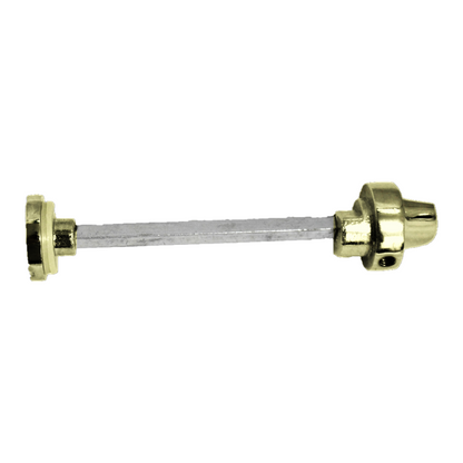 Poignées de porte à volutes pour salle de bain, WC, serrure de confidentialité - Laiton, 118 x 40 mm