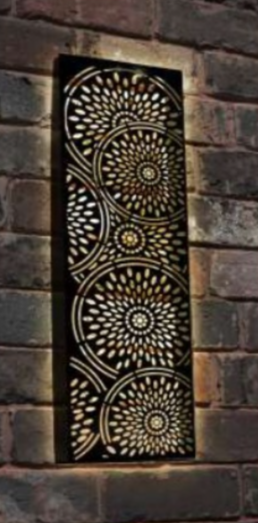 Panneau solaire mural marocain en métal grand/petit