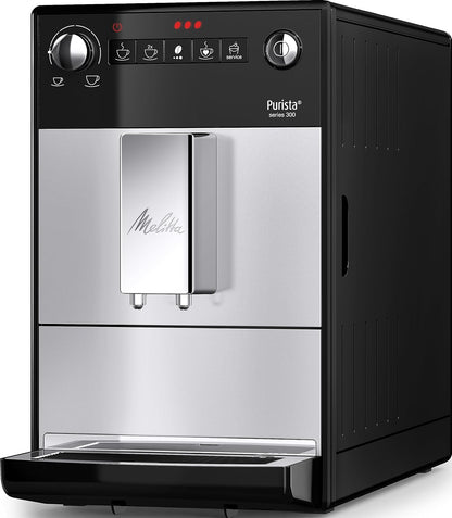 Melitta Purista F230-101 machine à café à grains 1L, silencieuse, expresso