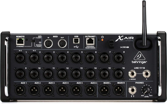 Behringer XR18 mélangeur numérique 18 canaux, 12 bus, WiFi + USB, iPad/Android
