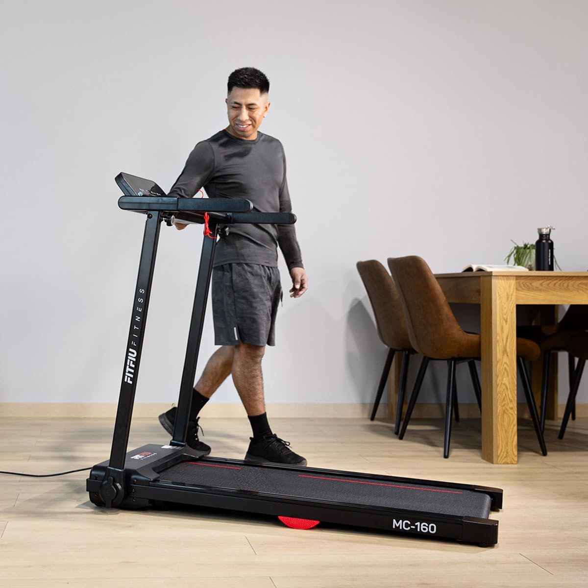 FITFIU MC-160 tapis de course/marche 2-en-1, Bluetooth, app, compact