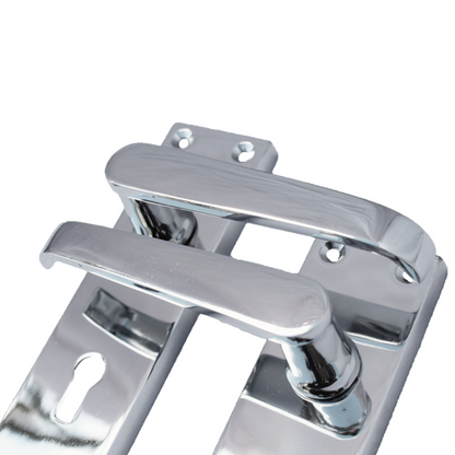 Poignées de porte à levier droit - Chrome 150 x 40 mm