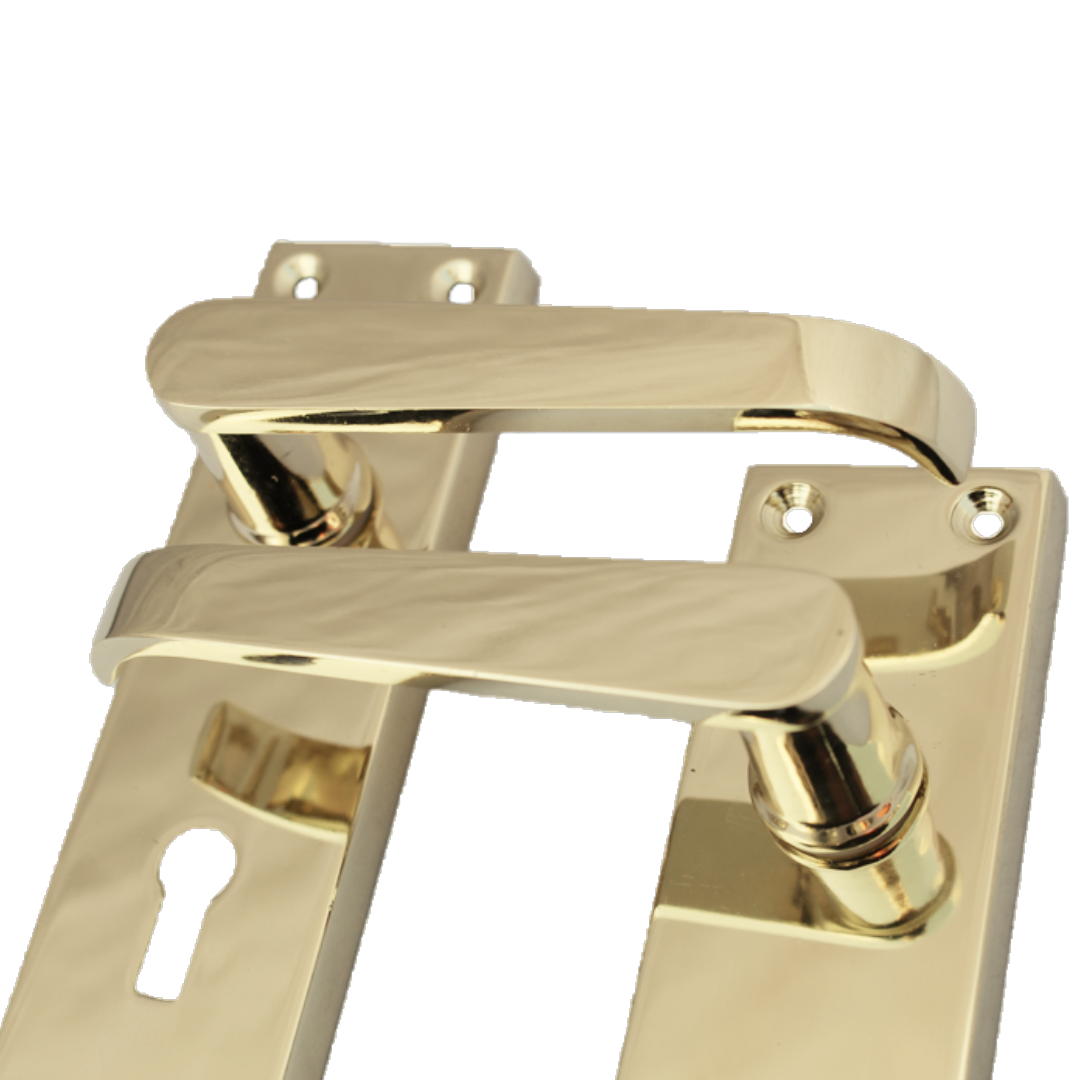 Poignées de porte à levier droit - Laiton 150 x 40 mm