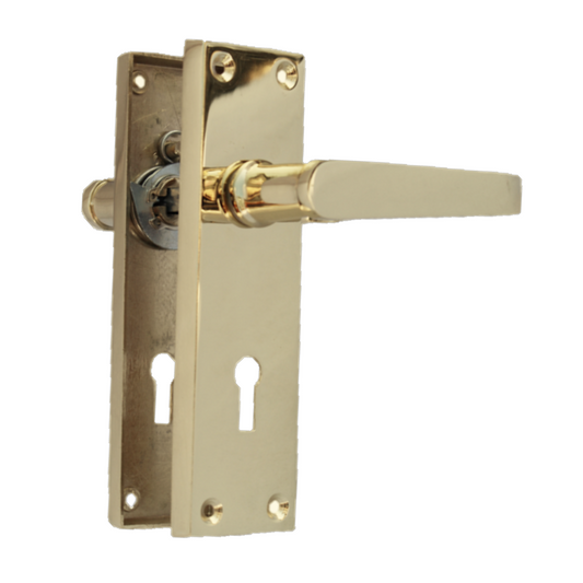 Poignées de porte à levier droit - Laiton 150 x 40 mm