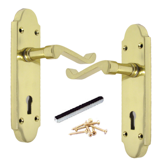 Poignée de porte Epsom à levier style victorien - Laiton