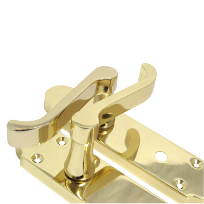 Poignée de porte Epsom pour salle de bain, levier à défilement - Pack laiton