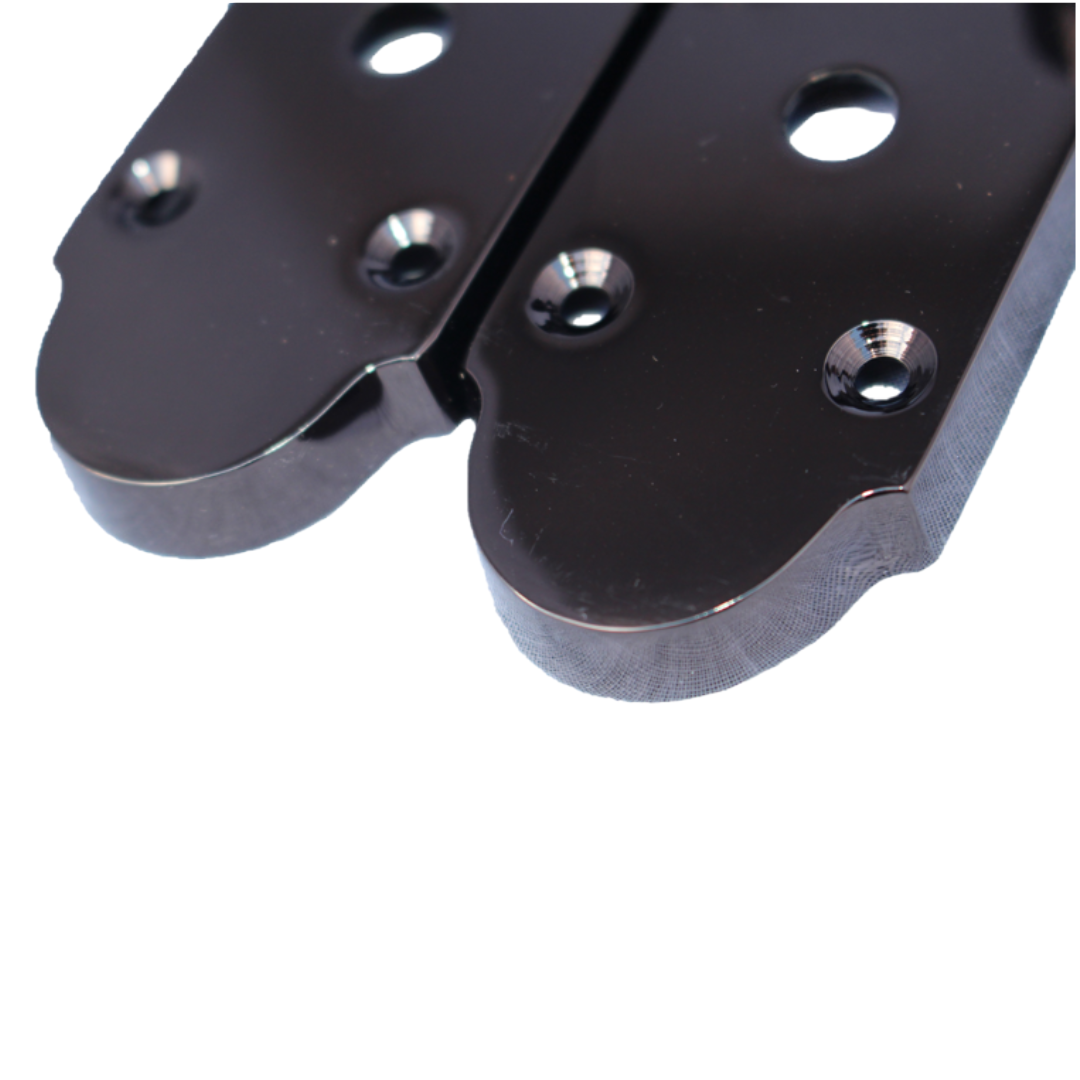Poignée de porte Epsom pour salle de bain, levier à défilement, pack nickel noir