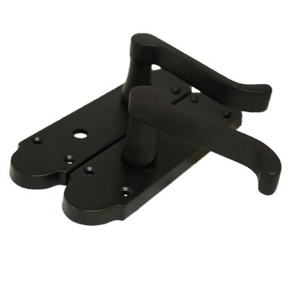 Poignée de porte Epsom pour salle de bain, levier à défilement - Pack noir mat