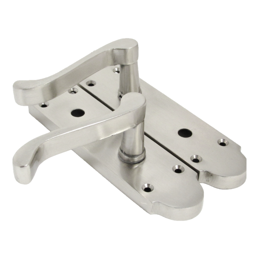 Poignées de porte Epsom pour salle de bain, serrure à levier à défilement - Pack satiné