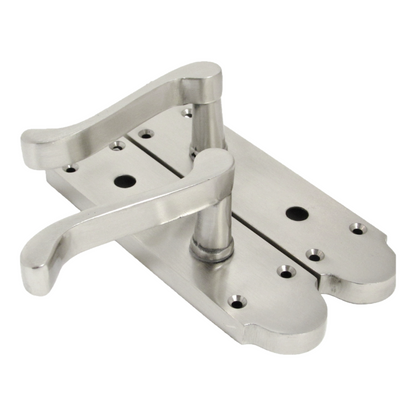 Poignées de porte Epsom pour salle de bain, serrure à levier à défilement - Pack satiné