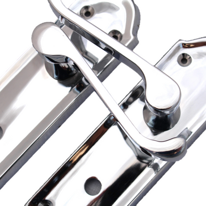 Poignée de porte de salle de bain Ashford avec levier à défilement - Chrome