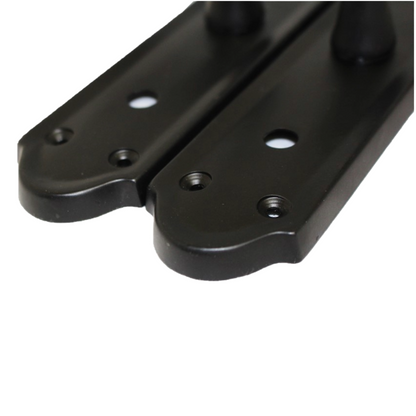 Poignées de porte Ashford pour salle de bain, lot de 1, 4 ou 6 paires, noir mat