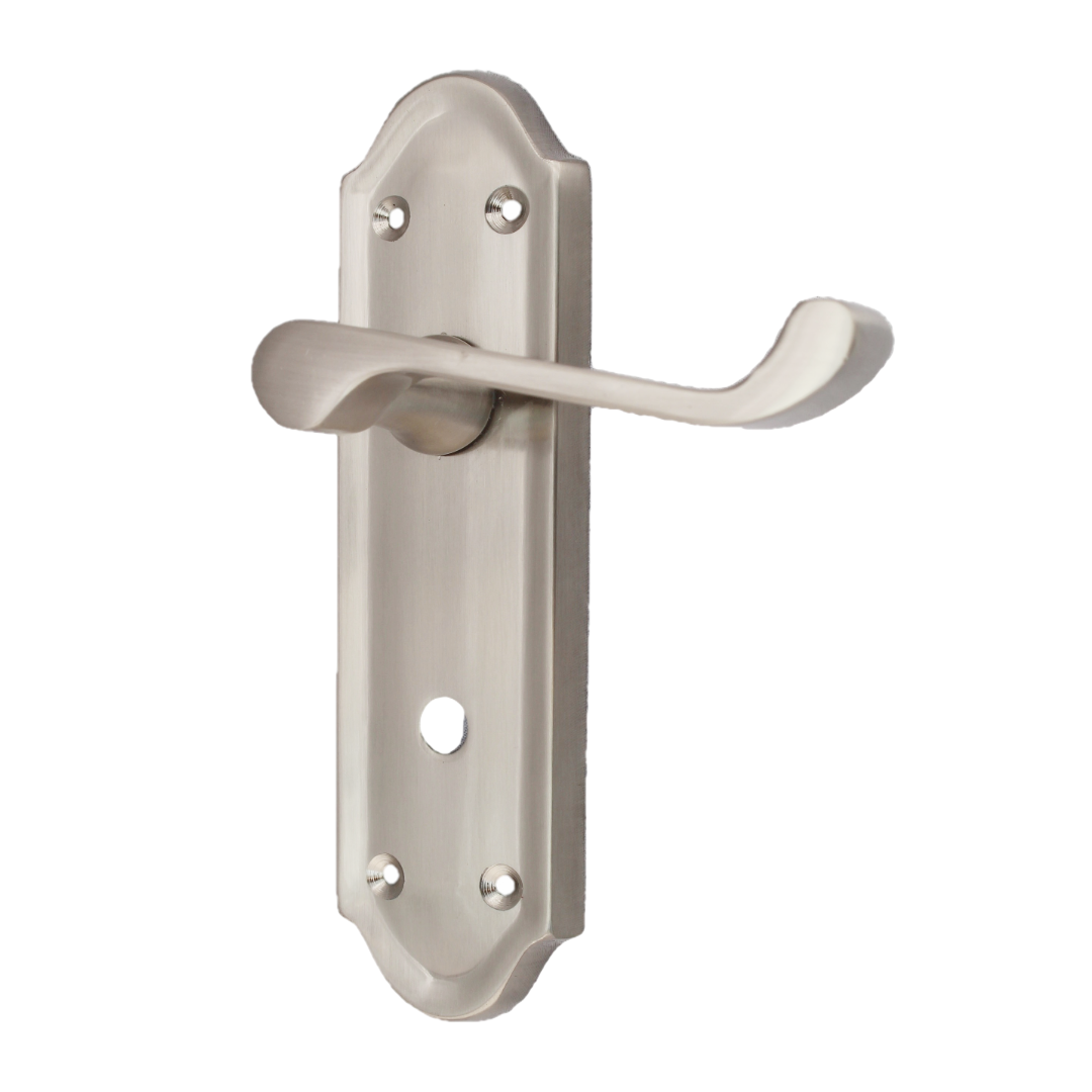 Poignée de porte Ashford pour salle de bain - Pack bain satiné