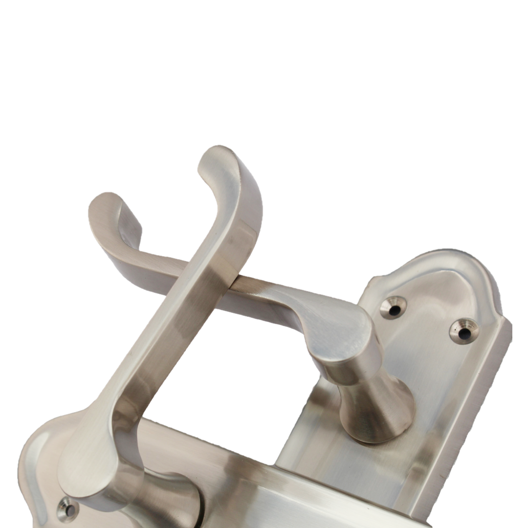 Poignée de porte Ashford pour salle de bain - Pack bain satiné