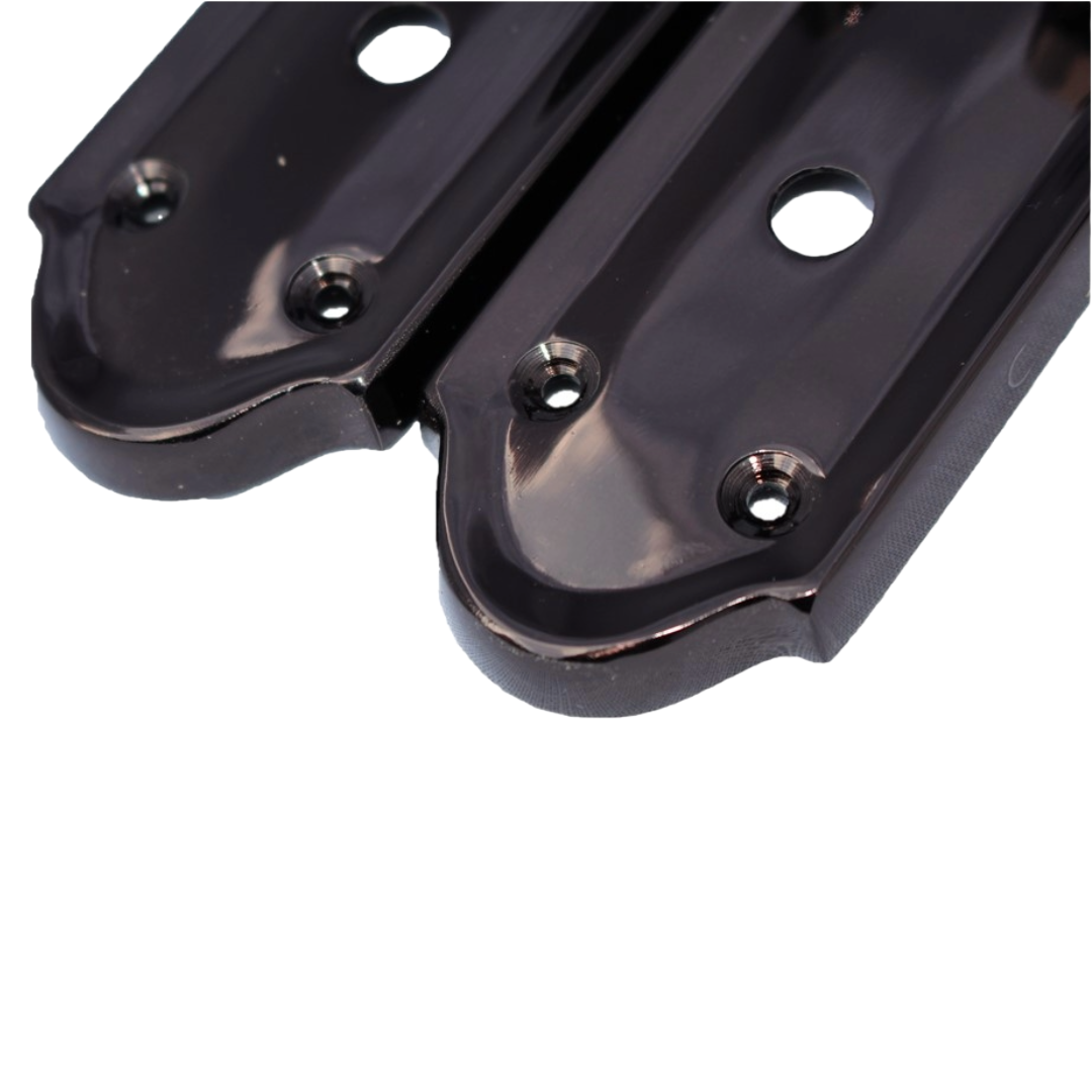 Poignées de porte Ashford pour salle de bain, lot de 1, 4 ou 6 paires, nickel noir