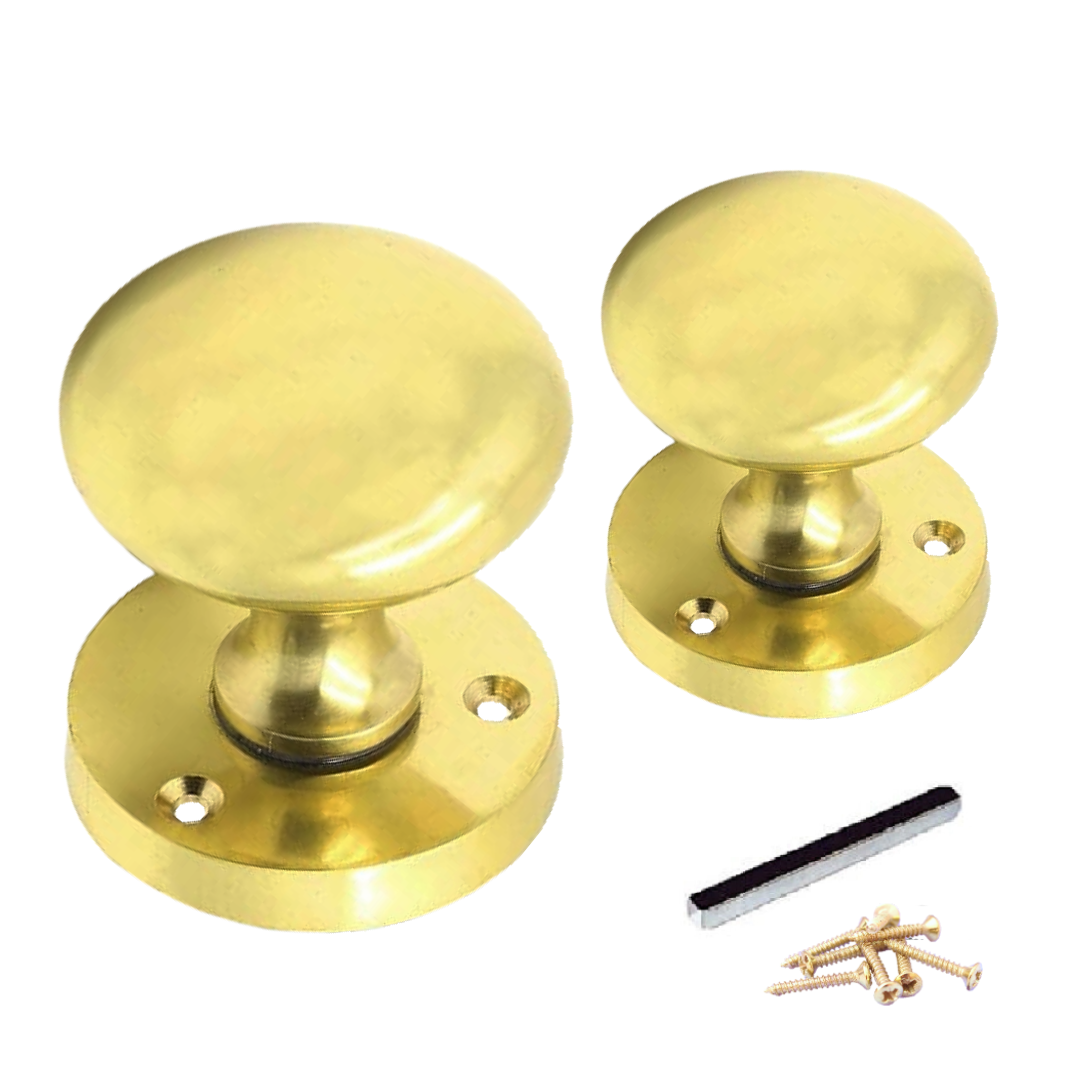Lot de 1/4/6 paires de boutons de porte victoriens en laiton