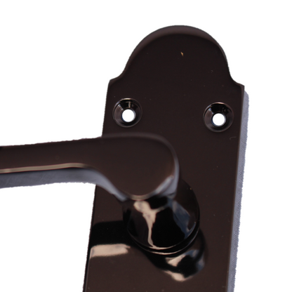 Loquet de porte Epsom à levier à défilement - Pack nickel noir