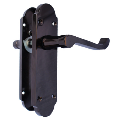 Loquet de porte Epsom à levier à défilement - Charnières en nickel noir