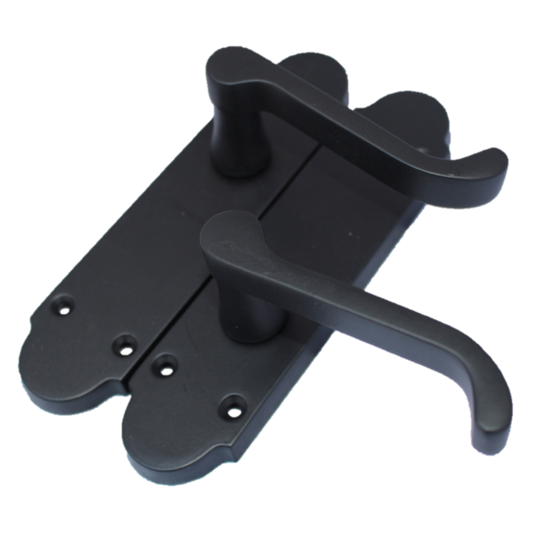 Loquet de porte Epsom à levier style victorien - Pack noir mat