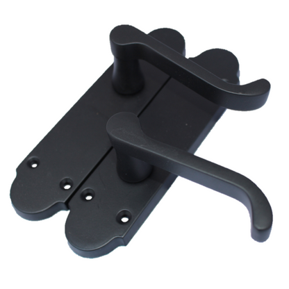 Loquet de porte Epsom à levier style victorien - Pack noir mat