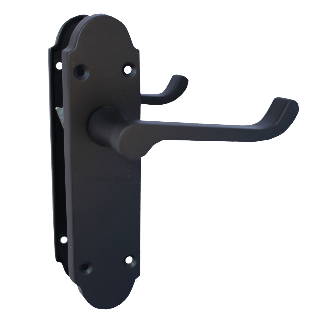 Loquet de porte Epsom à levier style victorien - Pack noir mat