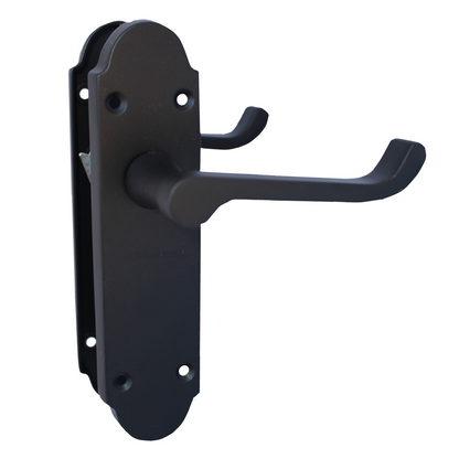 Loquet de porte Epsom à levier style victorien - Pack noir mat