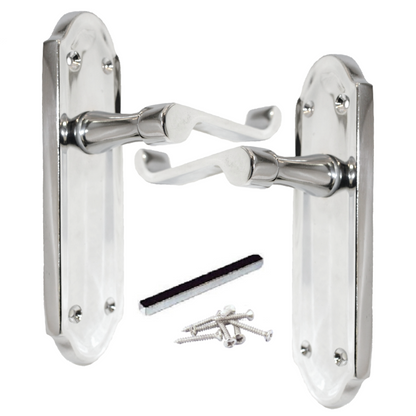 Poignée de porte Ashford à levier à défilement - Chrome